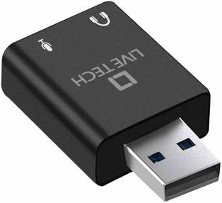Live Tech 7.1 Channel External USB Sound Card HiFi Magic Voice Champ Sound Card