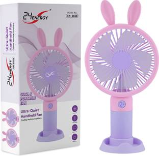 24 ENERGY High-Speed Handheld USB Fan for Outdoor Adventures - Purple High-Speed Handheld USB Fan for Outdoor Adventures - Purple USB Fan