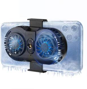 Cubonic AH102 Dual Peltier Cooling Fan with USB Mobile Charging Port And Tripod Support Cell Phone Cooling Fan with Dual Cooling Chip USB Fan