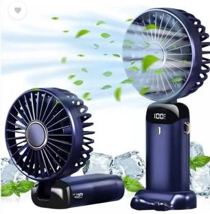 BSVR Display Fan Hand 5 Speed with Foldable 90° & Easy Portability Rechargeable_BS477 Portable Display Fan Hand 5 Speeds_BS477 USB Fan