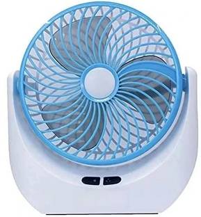 HRTS High-Speed 2400mAh Rechargeable Table Fan with LED Light, Portable Fan, USB Fan, portable USB tab...