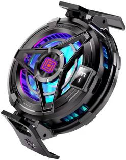 Cubonic Magnetic Mobile Cooler|Metal Adhesive Plate|Universal Clip|LED display SL17 USB Fan