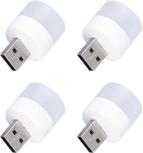 WRADER Portable Mini USB LED Lights for Dark and Night Light Compatible with USB Chargers Laptops Powerbanks and USB Port Devices 4 Pieces Led Light