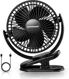 Tomahawk DCF-3465 5 Inch 120mm Portable Fan 360° Rotation, Speed Control DCF-3465 USB Fan