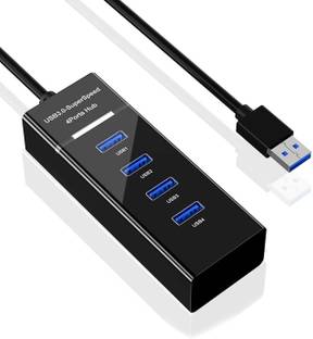 Zohlo High-Speed USB Hub 4 Port USB HUB SuperSpeed 3.0 High-Speed Multiport Slim USB Hub