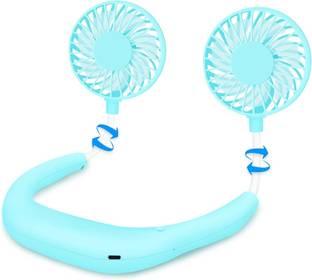 KGDA Home Kitchen Office Traveling High speed Neck fan Double Fans Rechargeable USB 5G7-S7W2W USB Fan