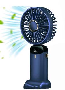 NANDGHER Display Fan Hand 5 Speed with Foldable 90° & Easy Portability Rechargeable F64 Portable Displ...