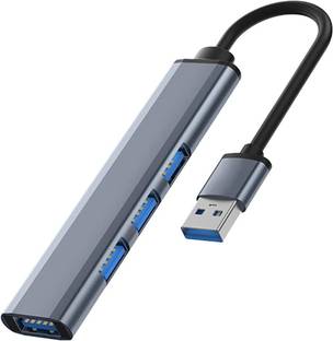 Henture Aluminium USB Hub Compatible for PC, MacBook, Mobile 3.0 USB Hub 3.0 USB Hub