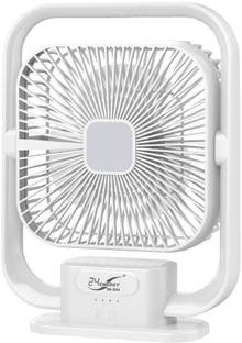 24 ENERGY SwiftAir 8" 3 Speed + LED Light Desktop Fan | Adjustable |Portable USB Fan