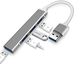 Multybyte USB 3.0 High Speed 4 Port USB Hub with Aluminium Shell, Compatible for PC, MacBook, Mac Pro, Mac Mini USB Hub