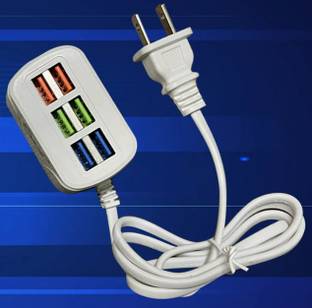 HumBiG ™6 USB Ports Fast Charger 3.1A 6 Port Usb Plug Multi-Port USB Hub Adapter USB Power Strip Multifunctional Quick Charging USB Cable