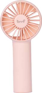 Brrf Pocket Fan | Inbuilt Battery 2000 mAh Handheld Fan, 3 Speeds, USB Rechargeable | Upto 12 Hours Running On Single Charge, Carry It Anywhere USB Fan