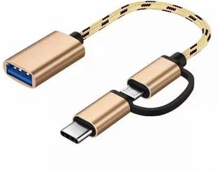 Foxne Point 2 in 1 USB Type C/Micro usb OTG Cable 2 in 1 USB Type C/Micro usb OTG Cable USB Hub