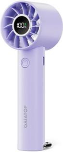Gaiatop Mini Hand Fan, Powerful Handheld Fan, 3 Speed Strong Wind Personal Small Desk Fan with LED Torch, Rechargeable USB Fan USB Fan USB Fan USB Fan