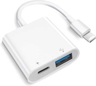 Jihaan Lightning to USB 3.0 OTG Adapter for iPhone, iPad, USB Camera Adapter Fast Port USB OTG adapter for iphone has a charging port USB Charger