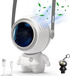 Ozoy Mini Handheld Astronaut Neck Fan With Speed Adjustable & Rechargeable USB Fan USB Fan