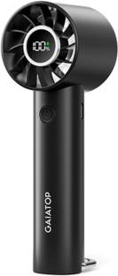 Gaiatop Mini Hand Fan, Powerful Handheld Fan, 3 Speed Strong Wind Personal Small Desk Fan with LED Torch, Rechargeable USB Fan USB Fan