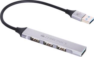 ZEBRONICS ZEB-200HB Zeb 200HB USB 3, 4 Port hub with HiSpeed Data Transfer,15cm Cable PlugPlay Usage USB Hub