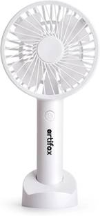 Artifax Rechargeable Portable Fan With Compact Design |Detachable Desktop Stand and Mobile Holder USB Fan