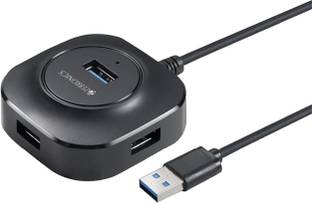 ZEBRONICS Zeb-400HB 4 Ports, USB 3.0, Transfer Speeds Upto 5 Gbps,Multi OS USB Hub