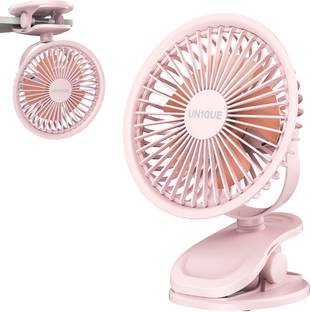 UN1QUE Portable Clip on Fan Battery Operated, 6 Inch Powerful USB Table Fan, 3 Speed Portable Clip on Fan Battery Operated, 6 Inch Powerful USB Table Fan, 3 Speed USB Air Cooler