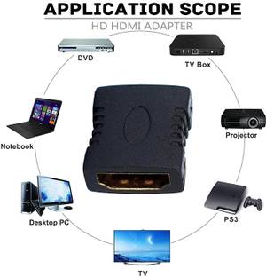 RuhZa hdmi Female to Female Adapter, hdmi to hdmi Connector, hdmi Cable connecter, hdmi converters hdmi Extender, Extension Inline Coupler (Pack of 1) HDMI Connector