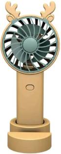MZ 131 (RECHARGEABLE PORTABLE USB FAN) with 3 Speed Mode With Built-In Mobile Stand 1200mAh Battery USB Fan