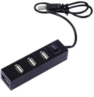 spincart USB 2.0 HUB With ON/OFF Switch High Speed Extension BOX For Laptop PC 4 Port USB Hub