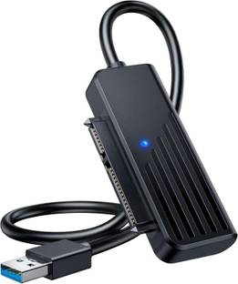 RuhZa SSD SATA Adaper USB 3.0 to SATA III for 2.5 Inch SSD & HDD 9.5mm 7mm External Hard Drive Enclosure Support Max 6TB with UASP USB Cable