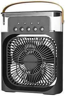 ELOVENARO Mini Air Conditioner Battery Powered 3 Blade Portable Mini Fan For Office Desk, Kitchen USB ...