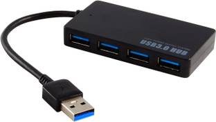 TERABYTE 4-Port USB3.0 HUB 4-Port USB 3.0 Hub with Power Supply Super Speed Portable USB Hub