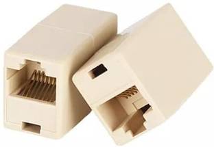RuhZa RJ45 Straight Network Cable Ethernet LAN Coupler Joiner Female to Female Connector ( PACK OF 5) Expansion Card