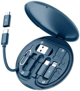 G2L All in One Data Cable Set with Mobile Holder Multifunction Fast Charging USB Adapter Type-C Converter Data Mobile Phone Holder USB-C Cable USB Cable