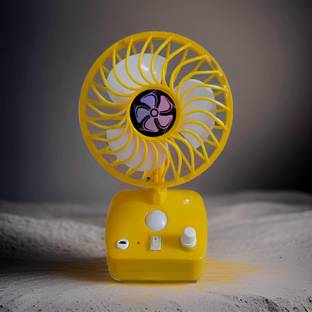 SYARA Mini Ac Cooler Rechargeable Cool Fan Portable (USB Fan) With LED Light_LBF62 Trendy Rechargeable Fan Light Weight Mini Fan_WT62 USB Fan