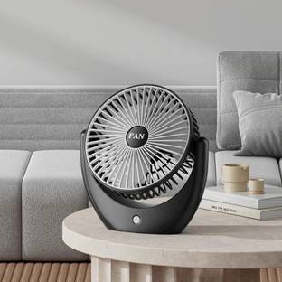 Tazomi Mini USB Charging Desktop Fan Multi-Angle Air Delivery Three Speeds Quiet Table Mini Portable Battery Operated USB Fan