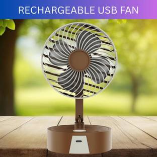 sitaram High Speed Rechargeable Table Fan for Home-Oscillating for Home, Office RZ225 High Speed Recha...