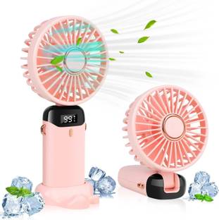 MOGADGET Mini Handheld Fan,Portable Fan USB Rechargeable ,Small Pocket Fan Cooling Mini Portable Hand Fan with 5 Speed modes & 1800 mah battery USB Fan