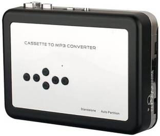 RuhZa Cassette to MP3 Converter,Portable Cassette to Digital Converter Transfer Tapes to MP3 Formats via USB Cable Compatible with Personal Computers USB Cable
