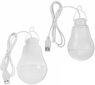 icall BBD 2 USB LED Bulb 5 Watt 6 Volts Bright Light Reading Lamp for Outdoor Camping Used with Any Laptop, PC, Power Bank & Smart Phone Led Light