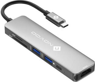 NOVOO by Realme TechLife 6 in 1 Pro Type C NVHUBSG2U6PXL-RM USB Hub