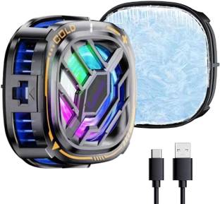 Cubonic Magnetic Phone Cooler Fan, RGB Portable Radiator Temperature Display  Gaming Accessory Kit