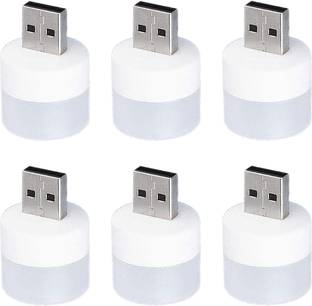 MOOZMOB Portable Plug and Play Mini USB LED Lights for Dark and Night LED Light Compatible with Laptops USB Chargers Powerbanks and USB Port Devices Pack of 6 Led Light