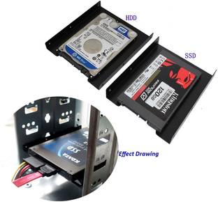 VOOCME SSD Bracket 2.5 to 3.5 Adapter SSD Mounting Bracket Kit 2.5 to 3.5 SSD HDD Hard Disk Drive Bays...