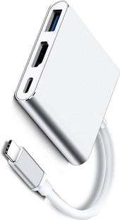 RuhZa USB C to HDMI Multiport Adapter, Type-C Hub Thunderbolt 3 to HDMI 4K Output USB USB-C Charging Port, USB-C Digital AV Multiport Adapter for Phone/Laptop USB Hub