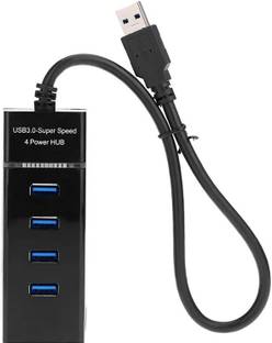The Decor Shop 4 Port USB Hub with Hi-Speed Data Transfer LED Indication 4 Port USB Hub with Hi-Speed Data Transfer LED Indication USB Hub