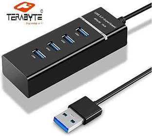 TERABYTE USB HUB 3.0 4 Port USB Hub 3.0 Adapter Cable with 5Gbps Speed, Laptop, PC Computers, with Led Indication USB Hub
