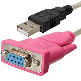 TECHGEAR USB 2.0 to RS232 DB9 Female Serial Adapter USB Male to RS232 DB9 Serial Female Cable Laptop Accessory