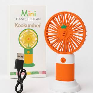 KooKumber Mini Portable Handheld Fan | USB Rechargeable | 3 Speed Cooling MINIFAN USB Fan