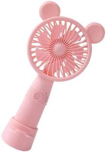 MZ M3 (RECHARGEABLE PORTABLE USB FAN) 3 Speed Mode High Speed with 1200mAh Battery with Mobile Stand U...