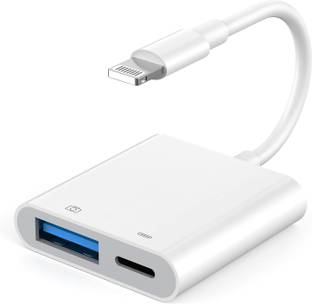 Jihaan USB Camera Adapter iPhone Lightning Female USB OTG Fast Charging White USB Camera Adapter,Portable Female OTG AdapteUSB white USB Charger